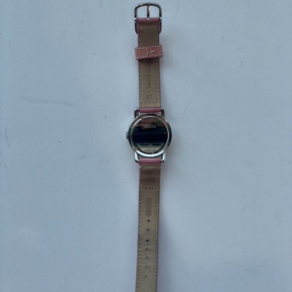 Coach Watch 0238 Pink Leather Band Genuine Leather - Picture 6 of 10